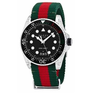 45 mm Gucci Dive Watch w/ Nylon Web